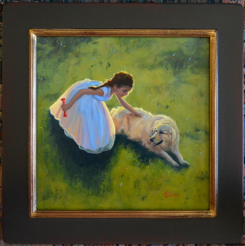 Click to view detail for Such A Good Dog 15x15 $850